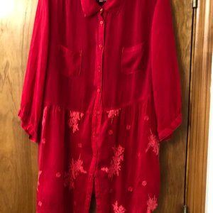 Ladies Johnny Was Tunic Blouse